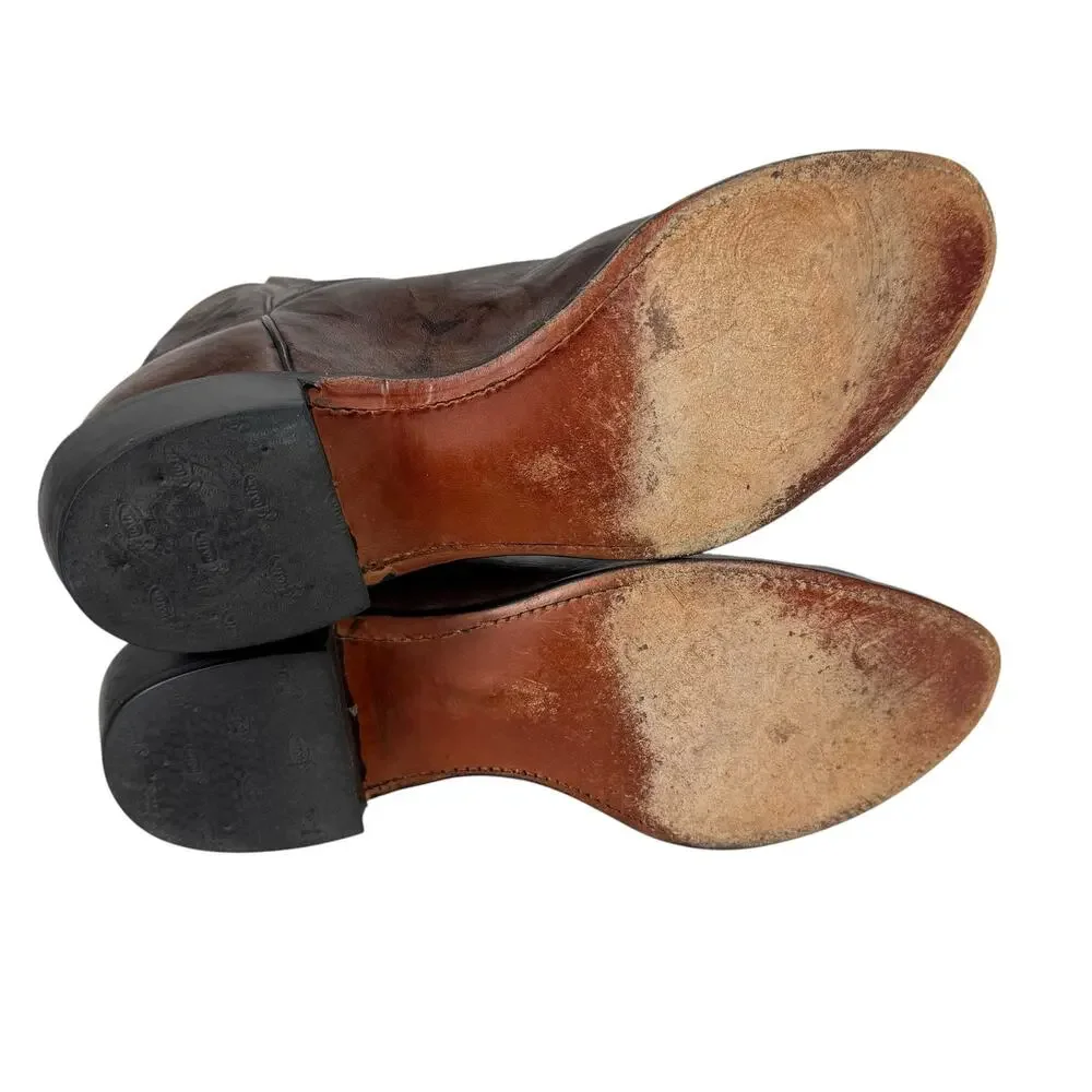 Justin Men's Brown Leather Western Boots Style: 1564 Size 10.5